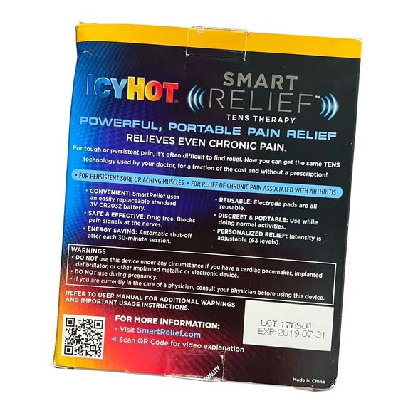 Icy Hot Smart Relief Tens Therapy Knee & Shoulder Refill 2 Pads New Sealed Box - Picture 2 of 7